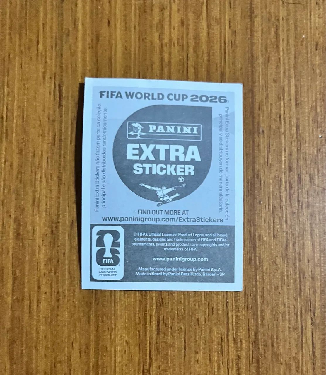 Figurinha Extra Sticker Bronze Jude Bellingham - Copa do Mundo 2026 Panini - Original - Foto 2