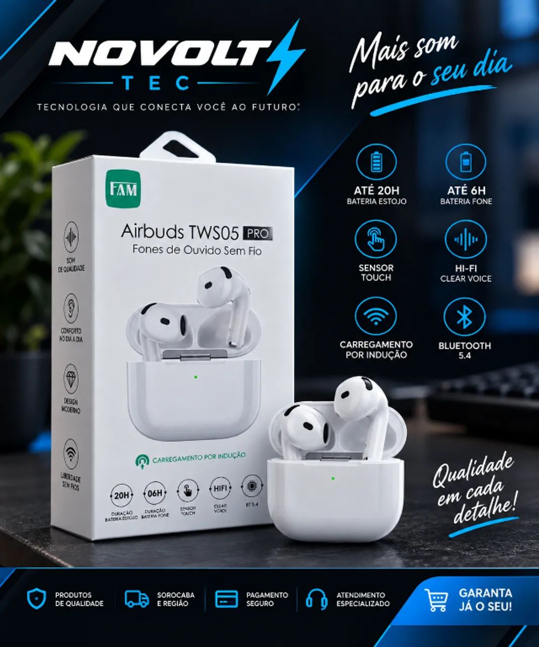 FAM Airbuds TWS05 PRO - Foto 2