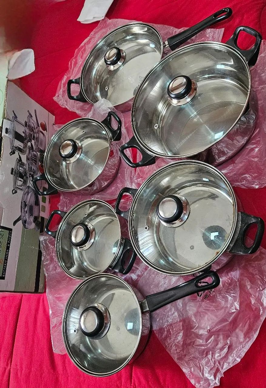 Conjunto de Panelas de Inox - Foto 2