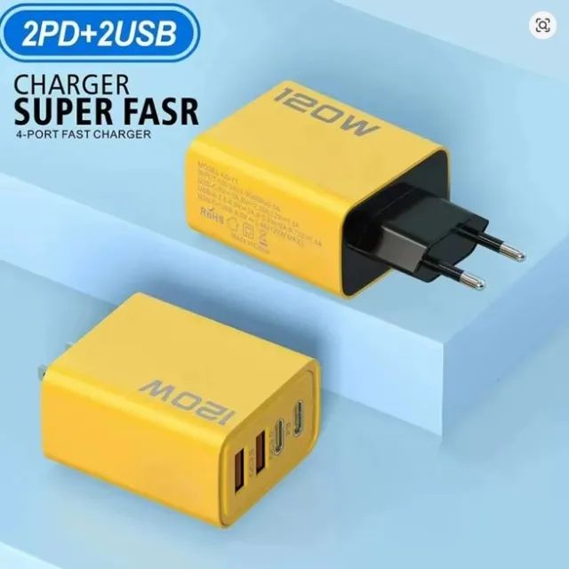 2 Carregadores USB C de 4 portas, 3.0 tipo C e USB c - Foto 2