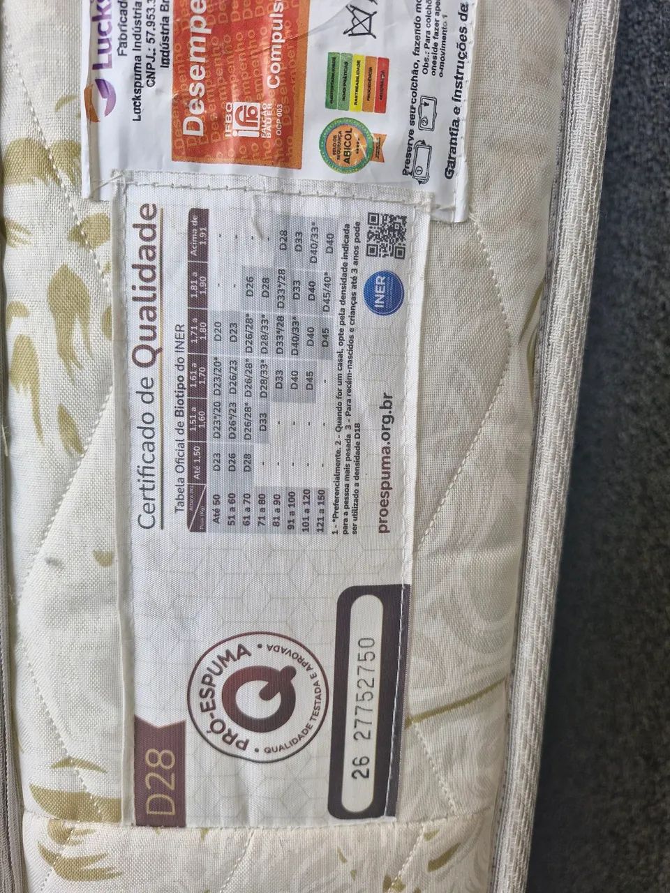 Colchão de espuma solteiro  - Foto 3