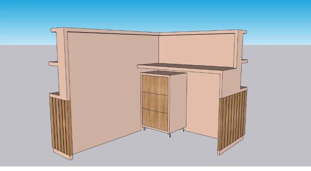 Balcão em madeira  - Foto 2