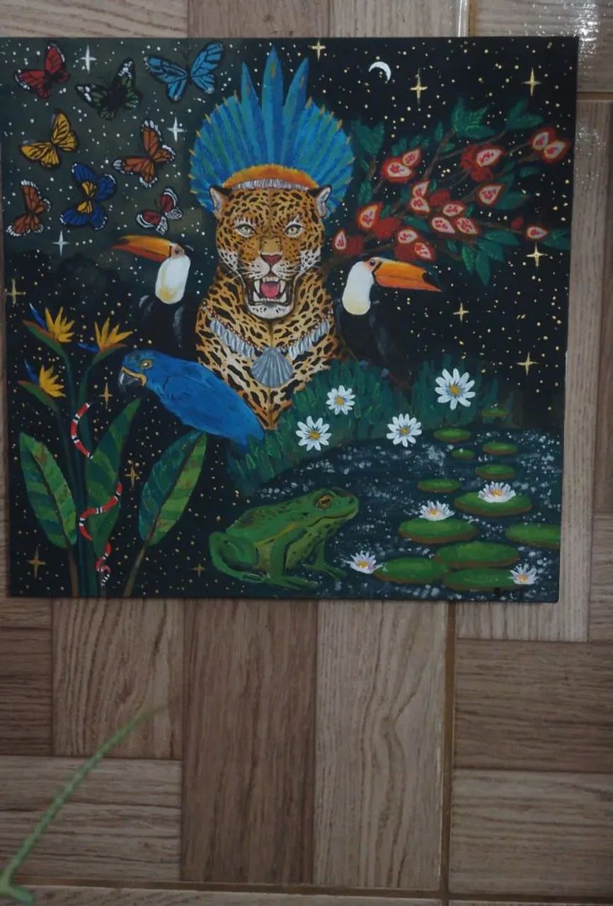 Quadro feito totalmente a mão 