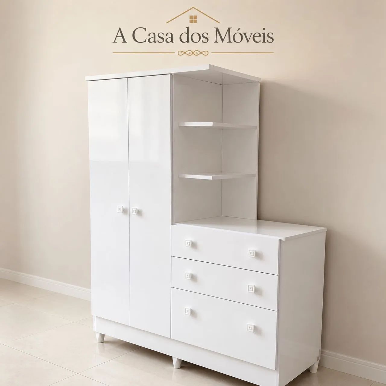 Guarda roupa cômoda doce sonhos 