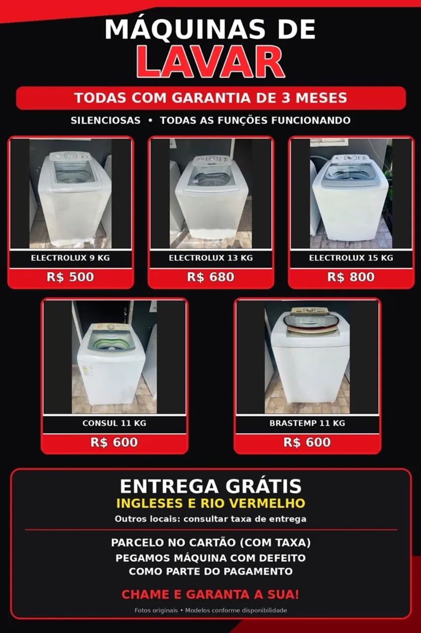 Máquina de lavar roupas 