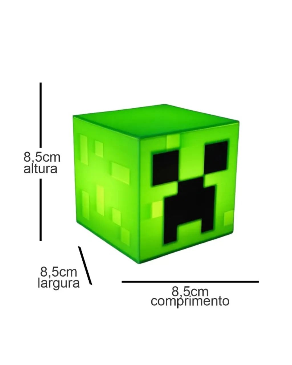 Luminária Temática Geek Creeper Minecraft - Foto 5