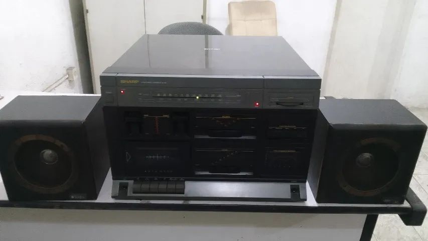 Toca Discos 3 em 1 Sharp Sg 20 com agulha e Caixas  - Foto 3