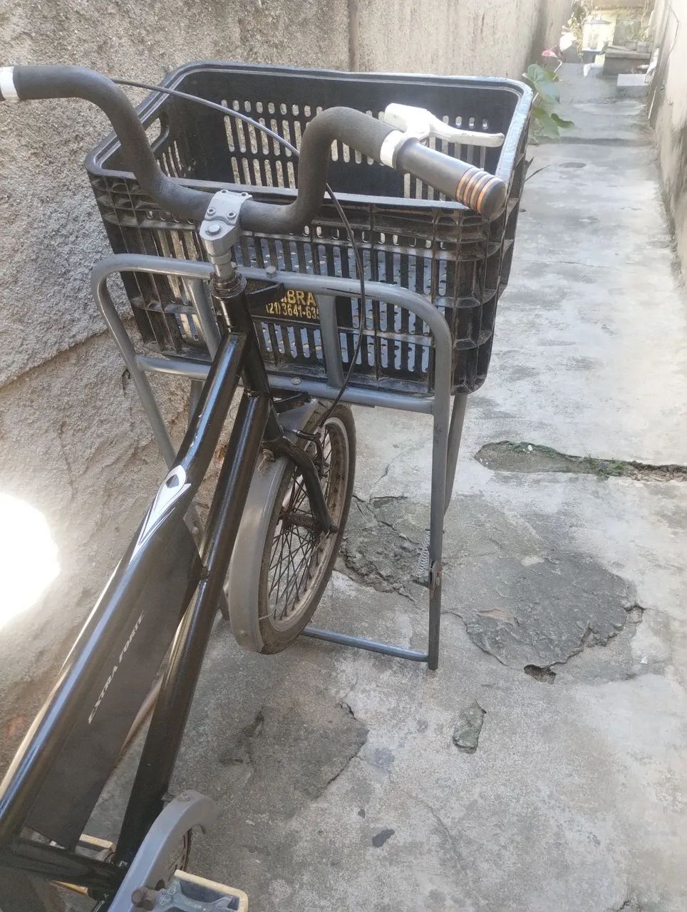bicicleta de carga com freio contra pedal 