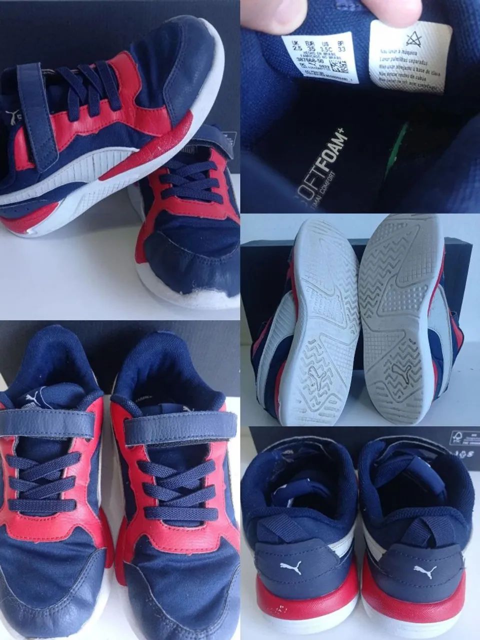 Lote de tênis infantil Nike e Puma - Foto 3