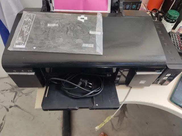 Impressora Epson L800 Tanque de Tinta Colorida - Funcionando