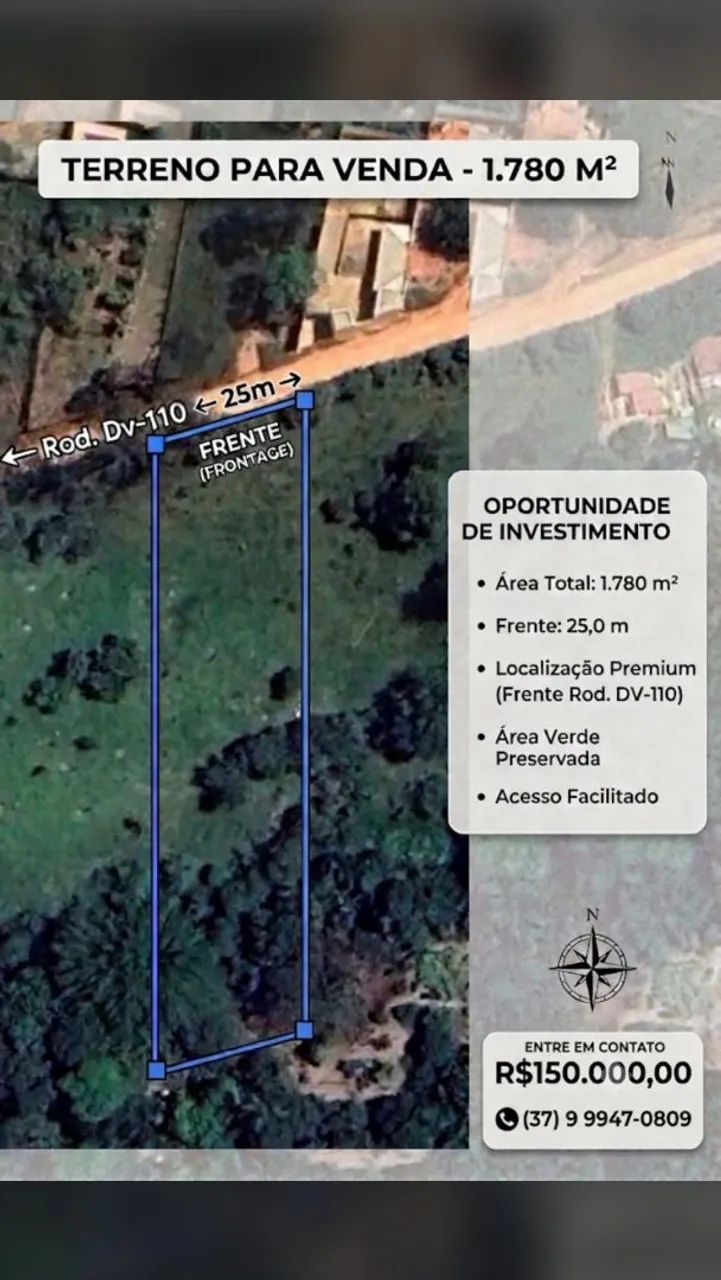 TERRENO RURAL NA CACHOEIRINHA