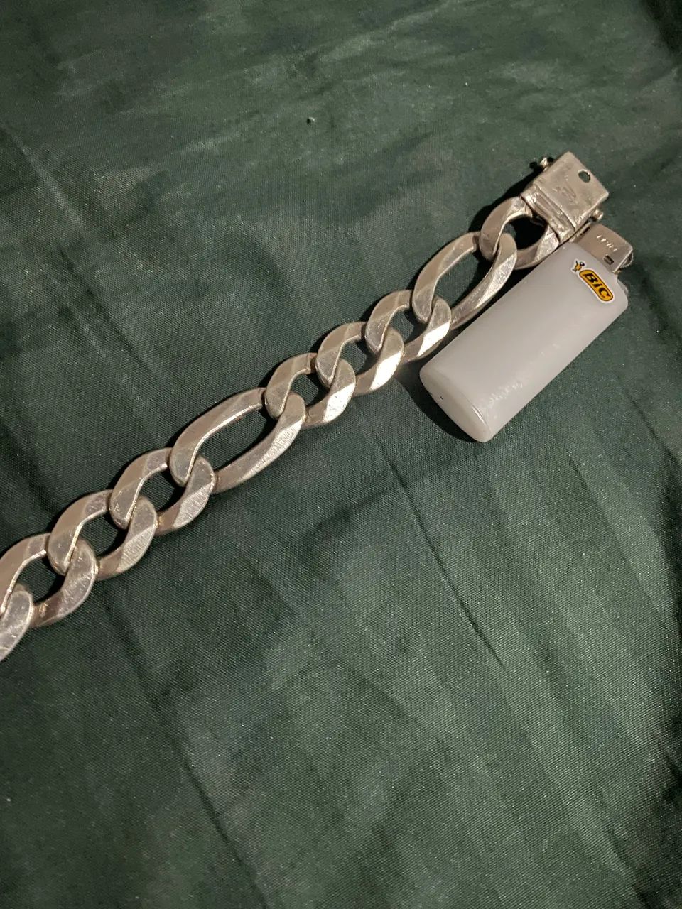 Pulseira de prata 3x1 grossa  - Foto 2