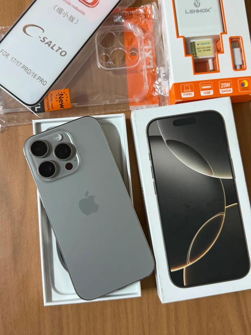 IPHONE 16 PRO TITÂNIO 