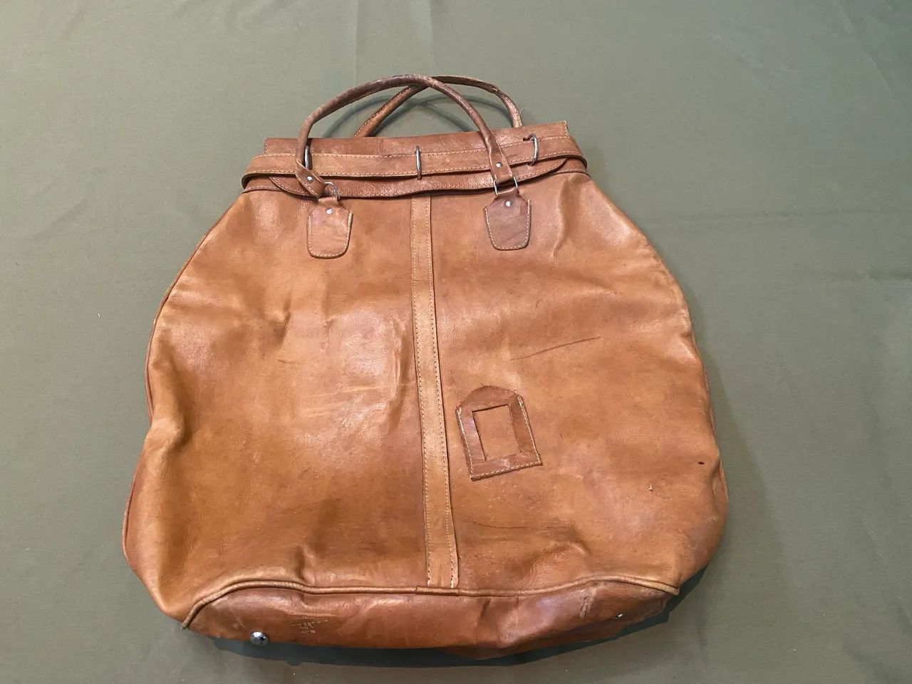 Bolsa de Viagem estilo Malote em Couro (Estado de Zero) - Foto 2