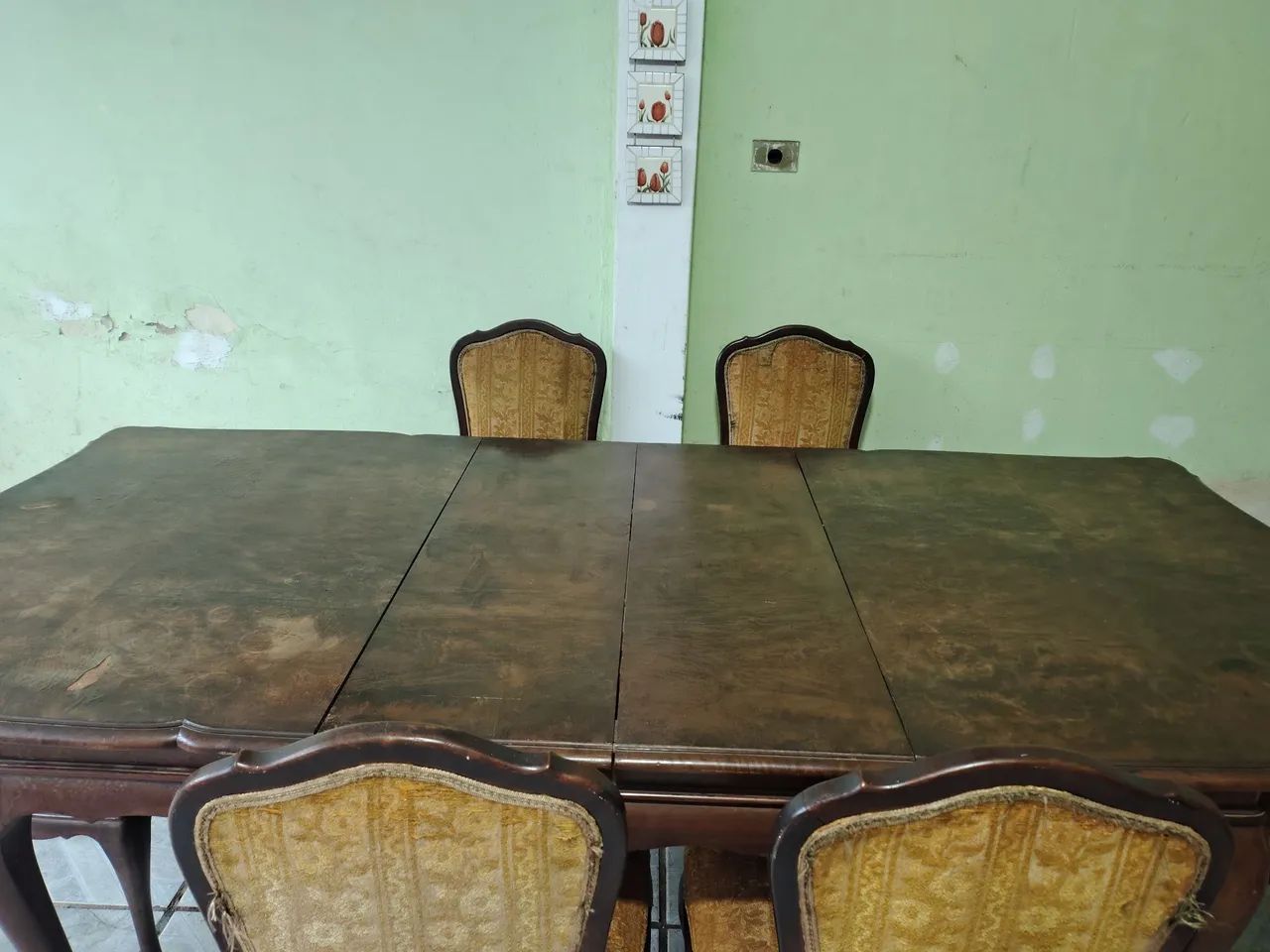 Mesa antiga clássico estilo Luís XV - Foto 2