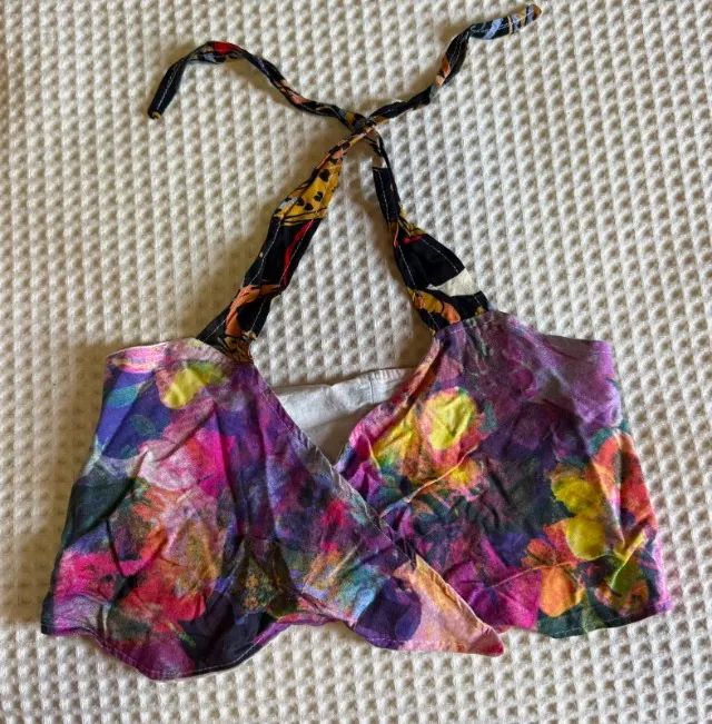 Top Cropped FARM Estampado Original Tam. P - Nunca Usado