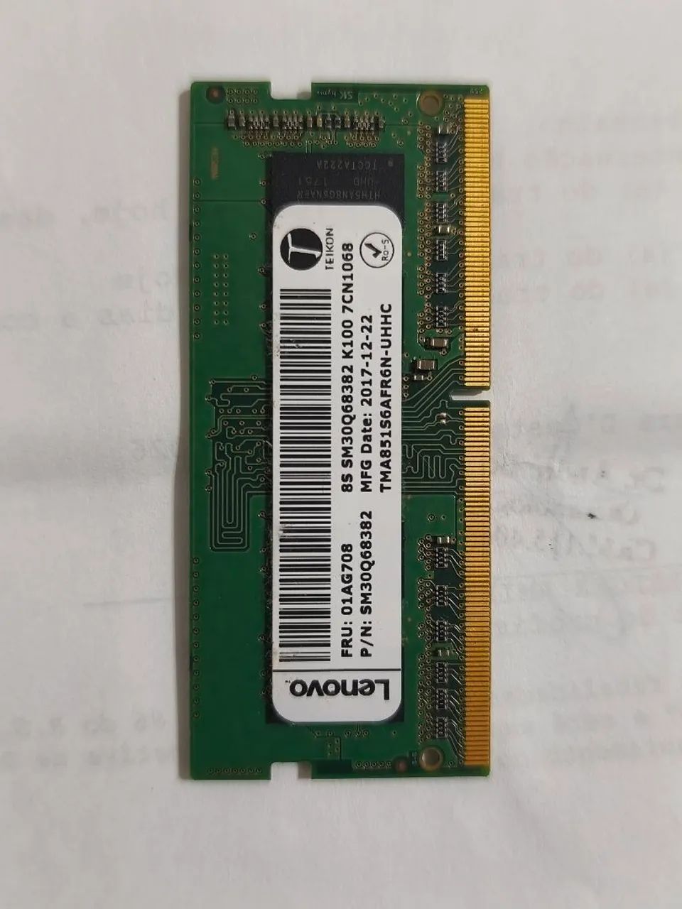 Memória RAM de 4GB DDR4 de 2400MHz SODIMM Lenovo - Memória RAM