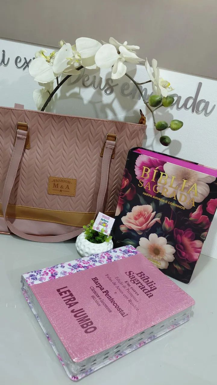 Kit bolsa + biblia Jumbo - Foto 2