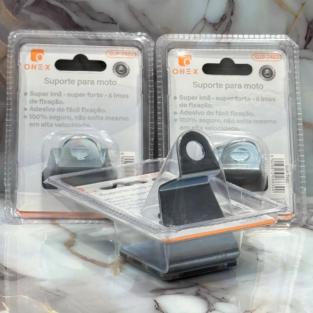 Suporte imã de celular para moto Biz - Foto 2