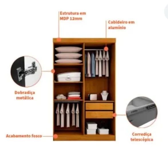 Guarda roupa solteiro  - Foto 2