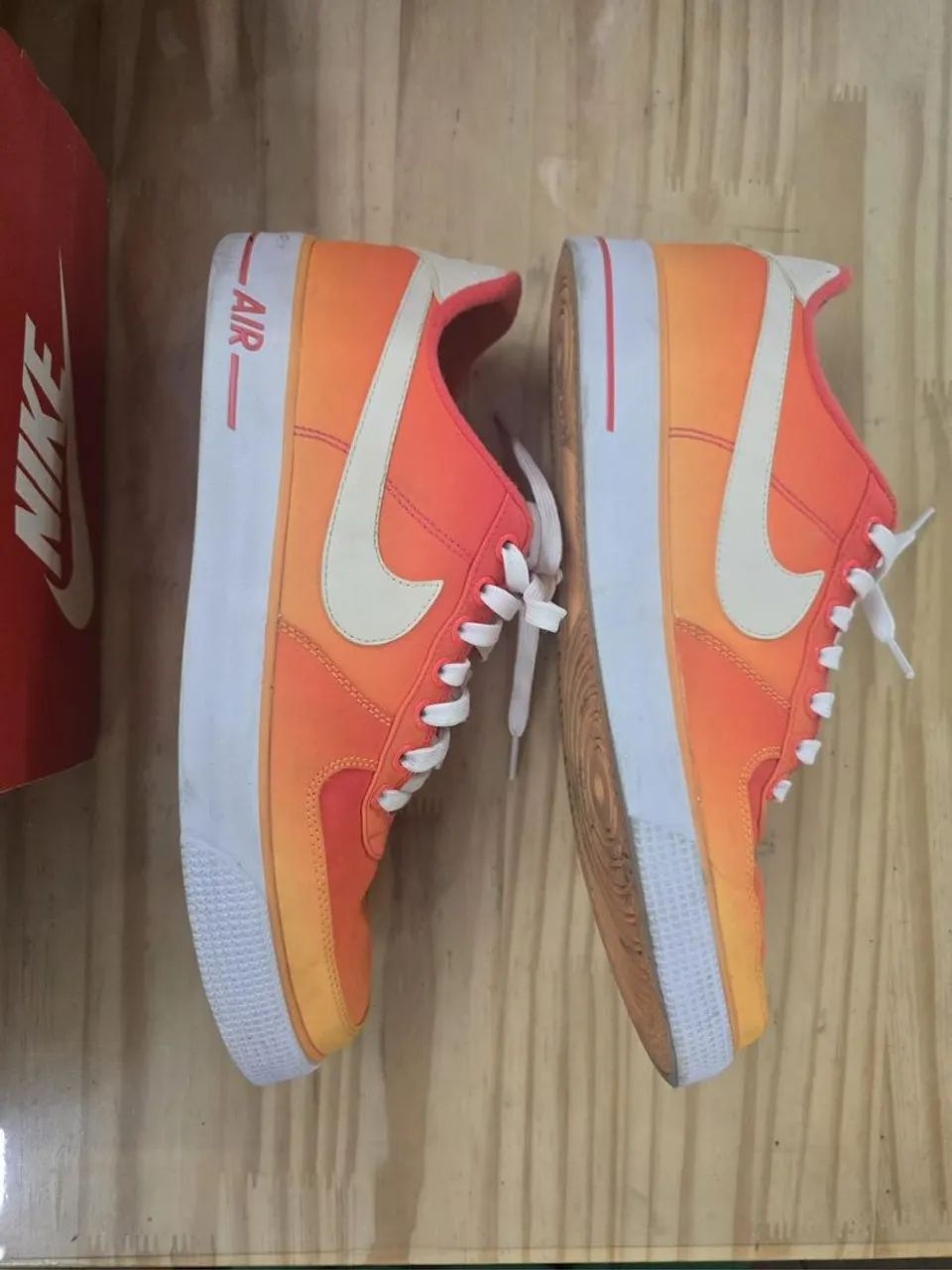 Tenis Air Force 1 laranja  - Foto 4