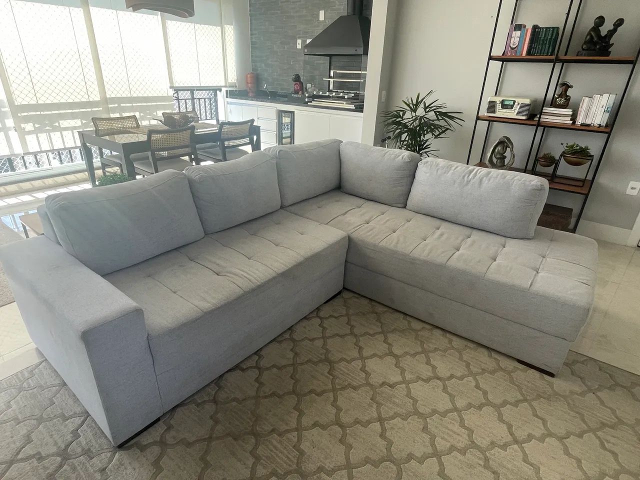 Sofá de Canto em L - 2,45 m x 2,20 m