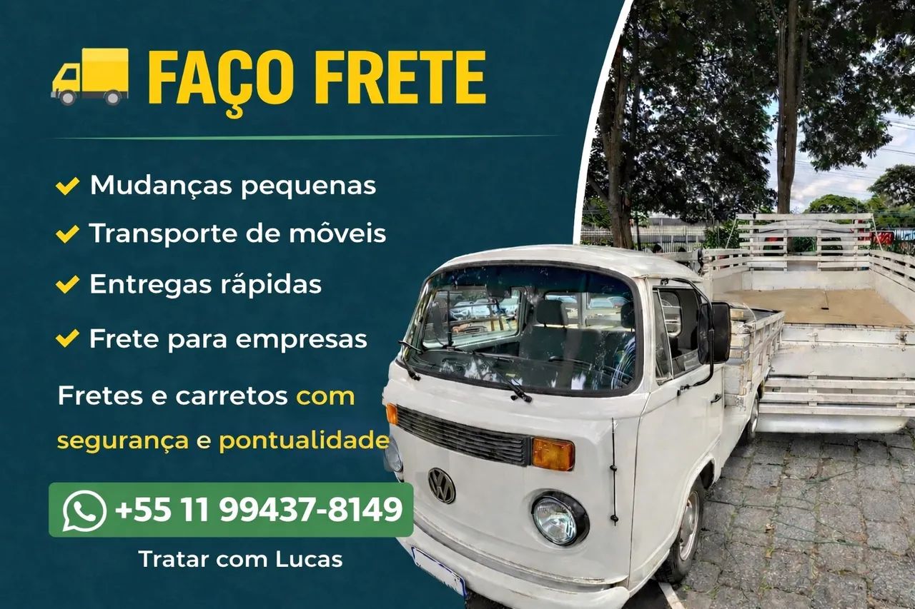 Fretes e Carreto Kombi carroceria Pirituba e Osasco 