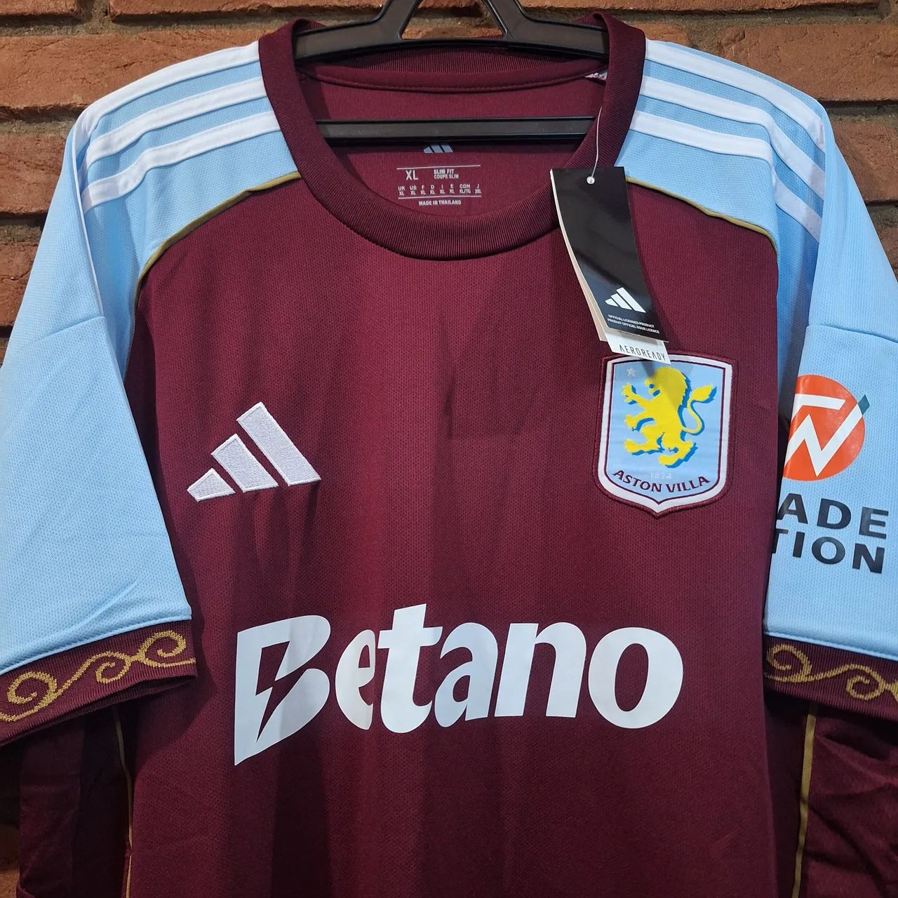 Camisa sem marca Aston Villa Inglaterra 2025 - Foto 3