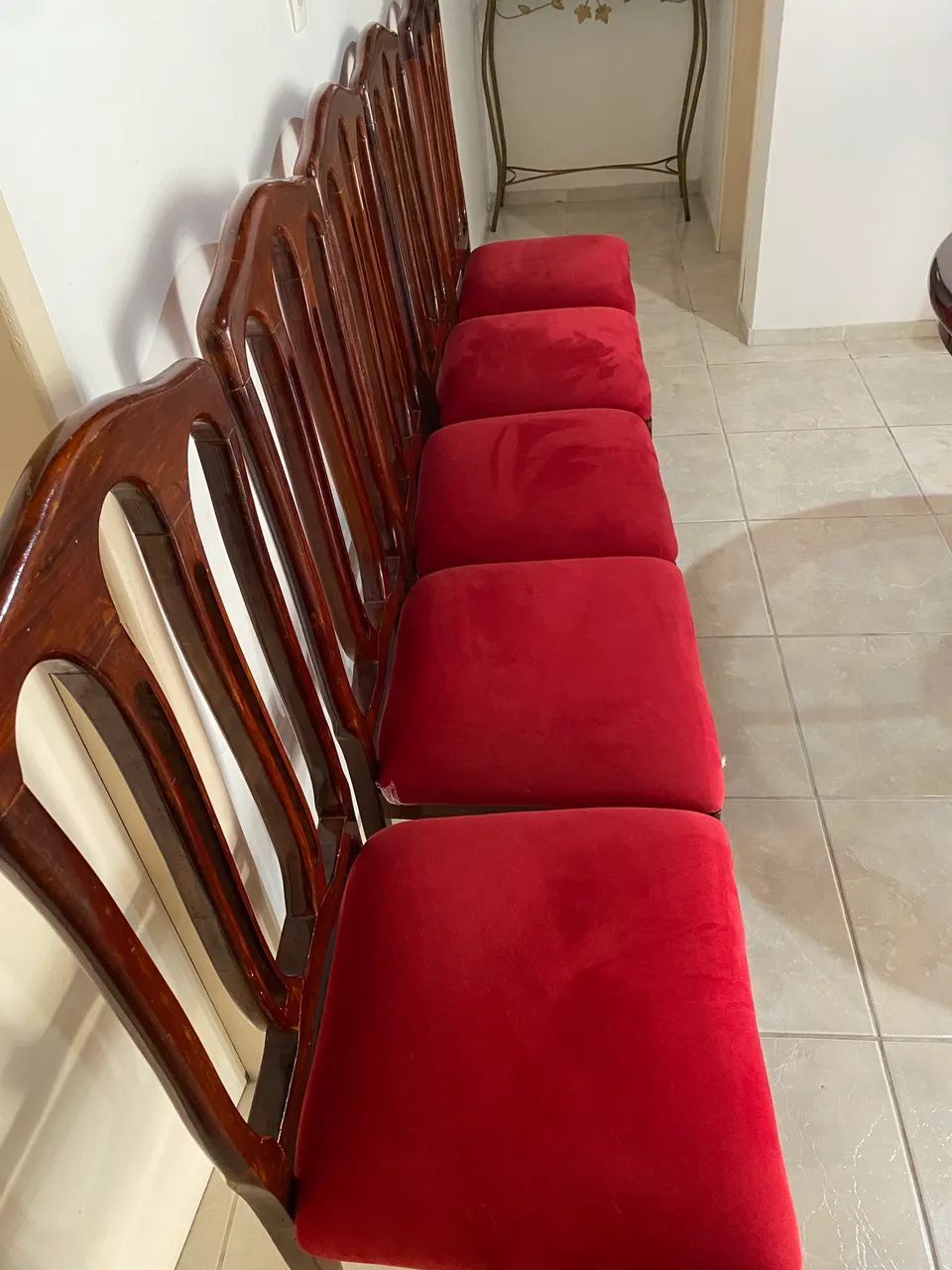 Mesa De Jantar 5 Cadeiras (Estofado Novo) 