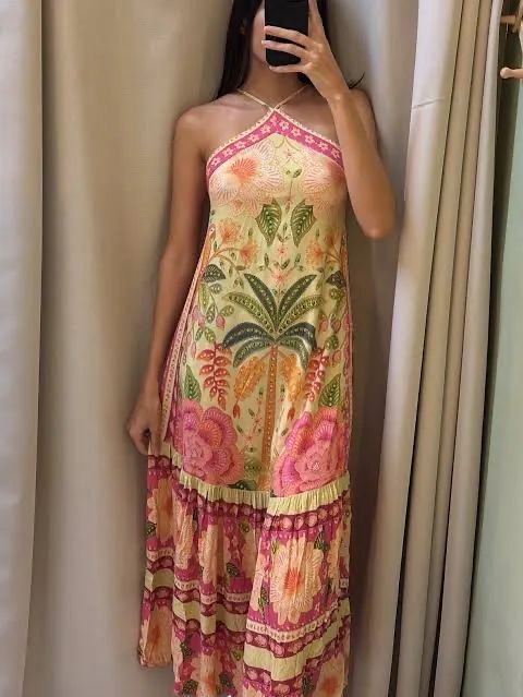 Vestido farm tropical 