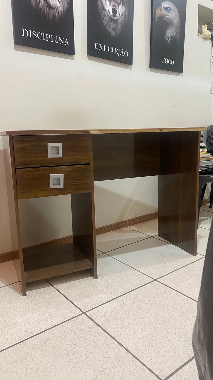 Mesa de Escritório com 2 Gavetas - Ótimo Estado - Foto 3