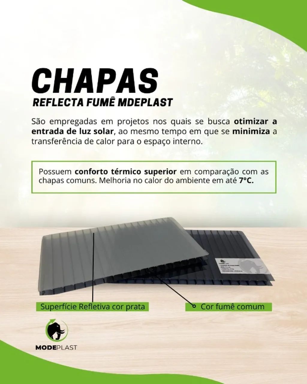 Chapa de Policarbonato Alveolar - Foto 3