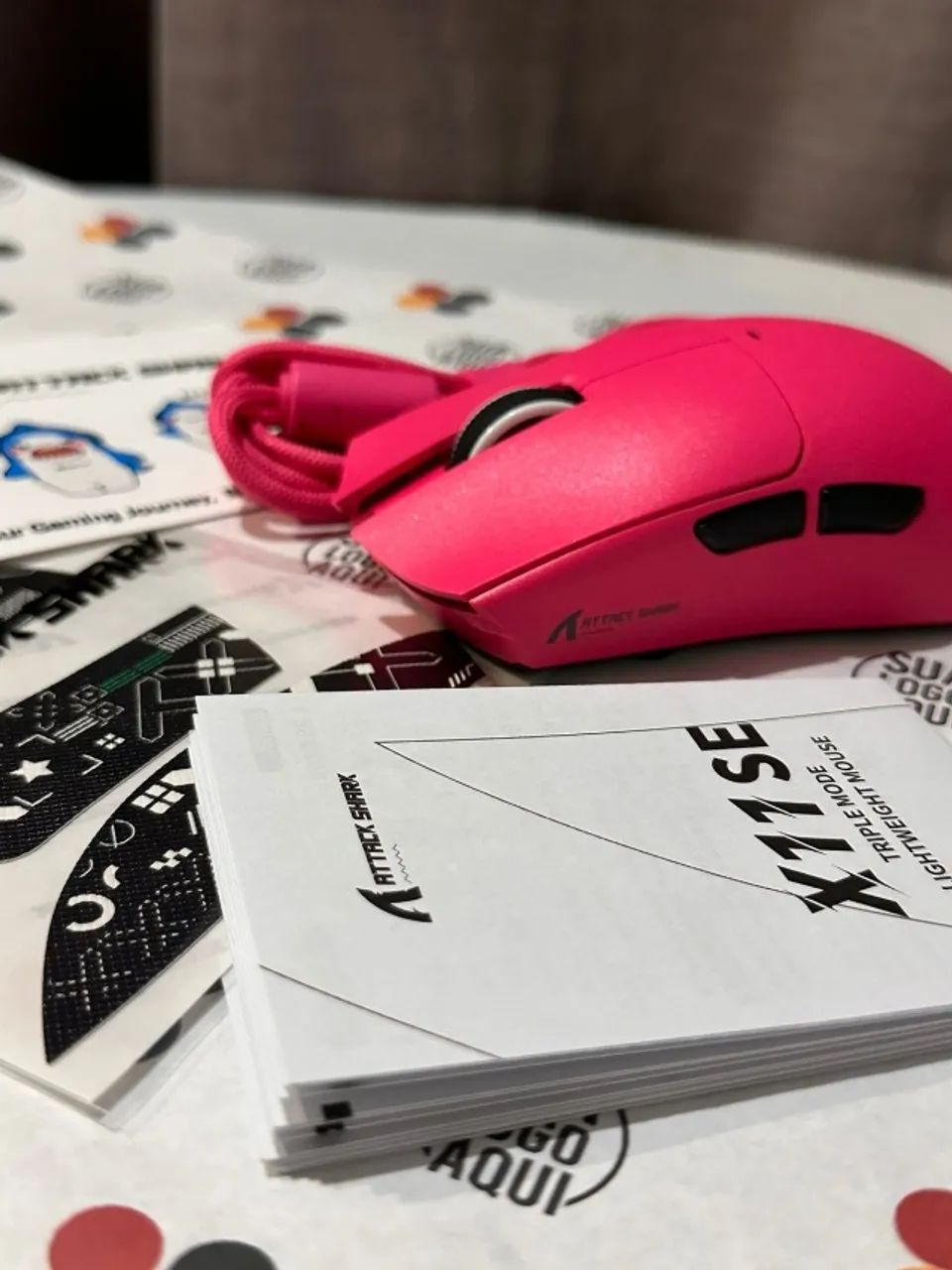 Mouse Gamer Attack Shark X11SE Cherry - Foto 2