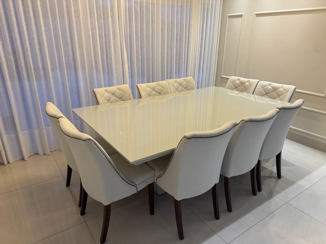 Jogo de mesa de jantar 10 lugares 