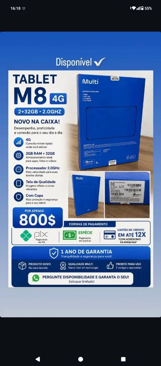 TABLET M8 4G