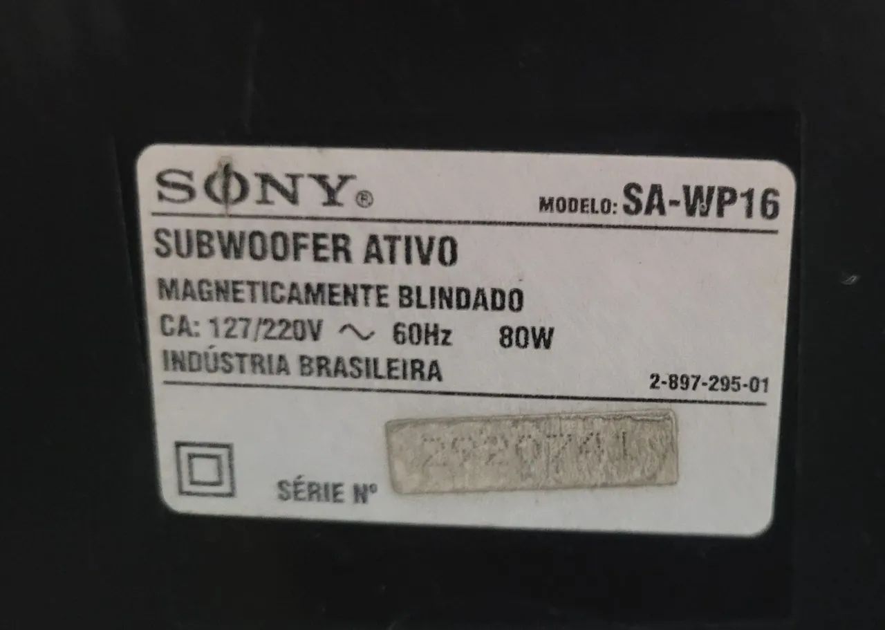 CAIXAS DE SOM subwoofer ativa SONY. - Foto 5