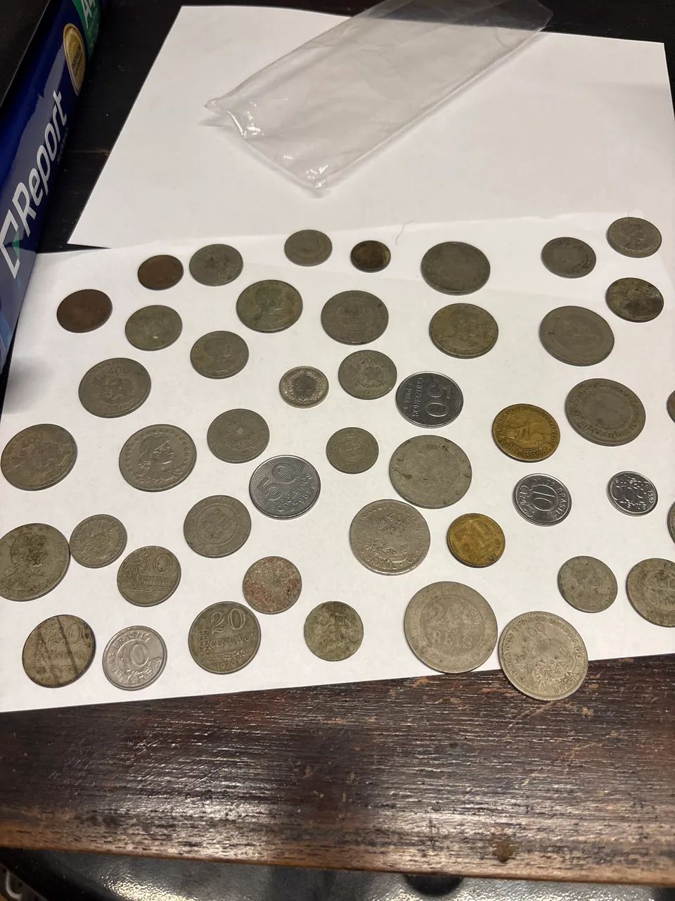 Moedas antigas, diversas épocas 