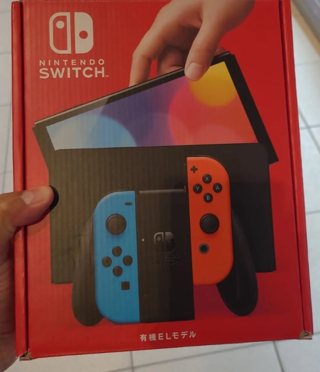 Nintendo Switch Oled 64gb Azul, Preto E Vermelho.