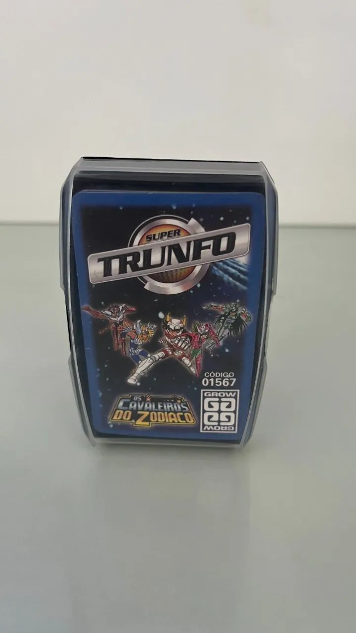 Super Trunfo Cavaleiros Do Zodíaco - Edição Rara Grow 2004