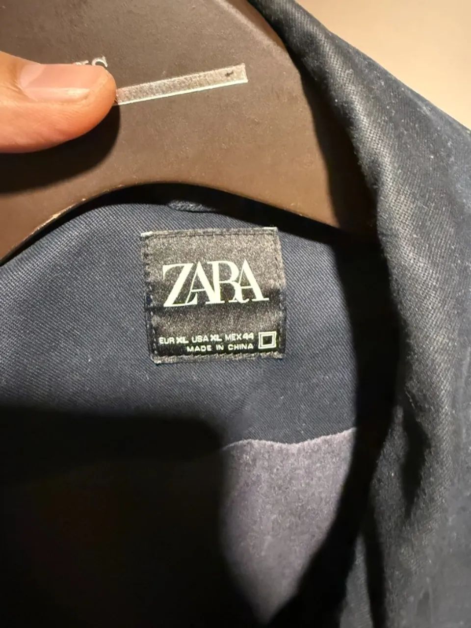Jaqueta zara utility azul-marinho - Foto 3