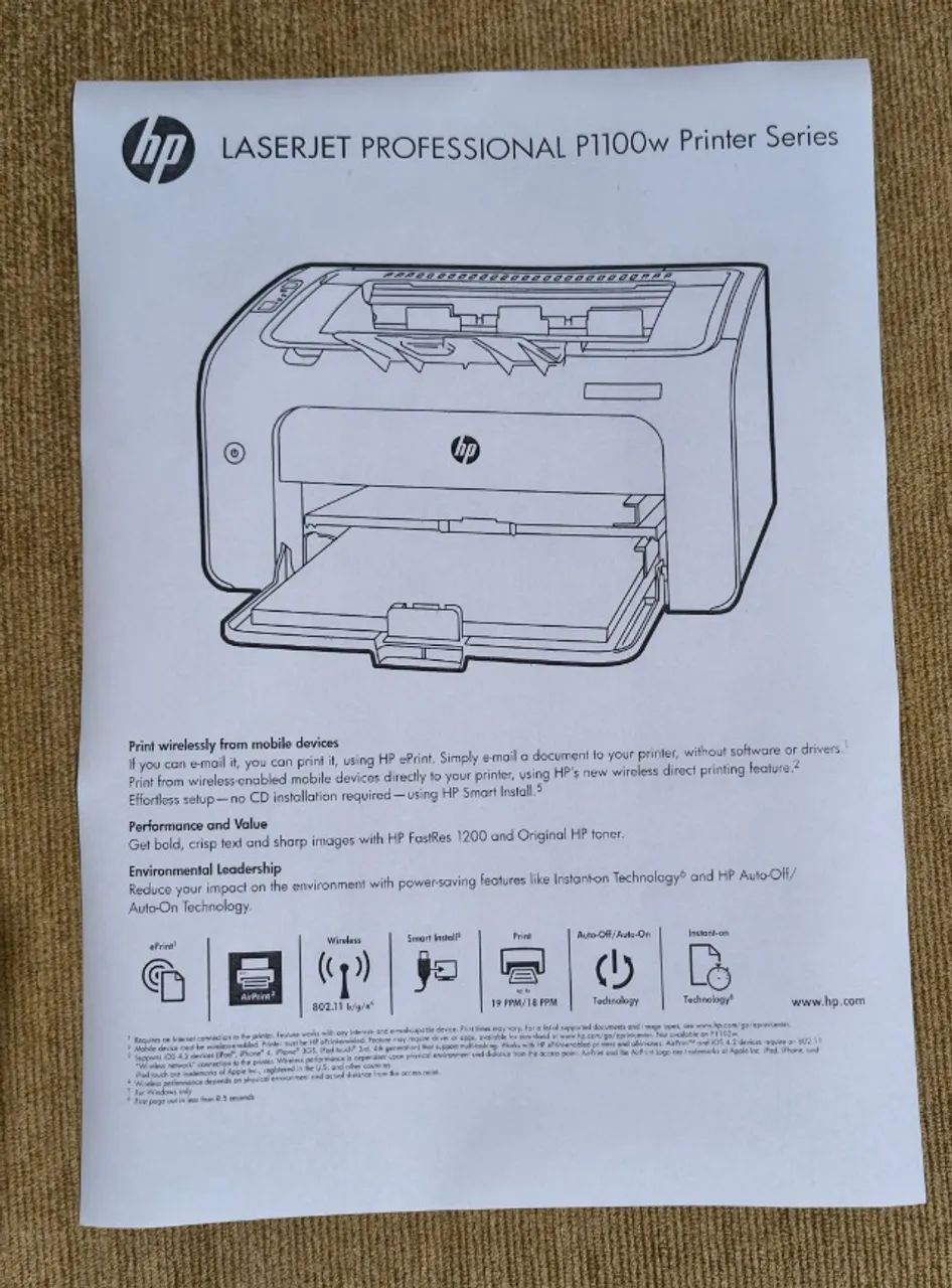 Impressora HP Laserjet P1102W Wi-Fi - Foto 5