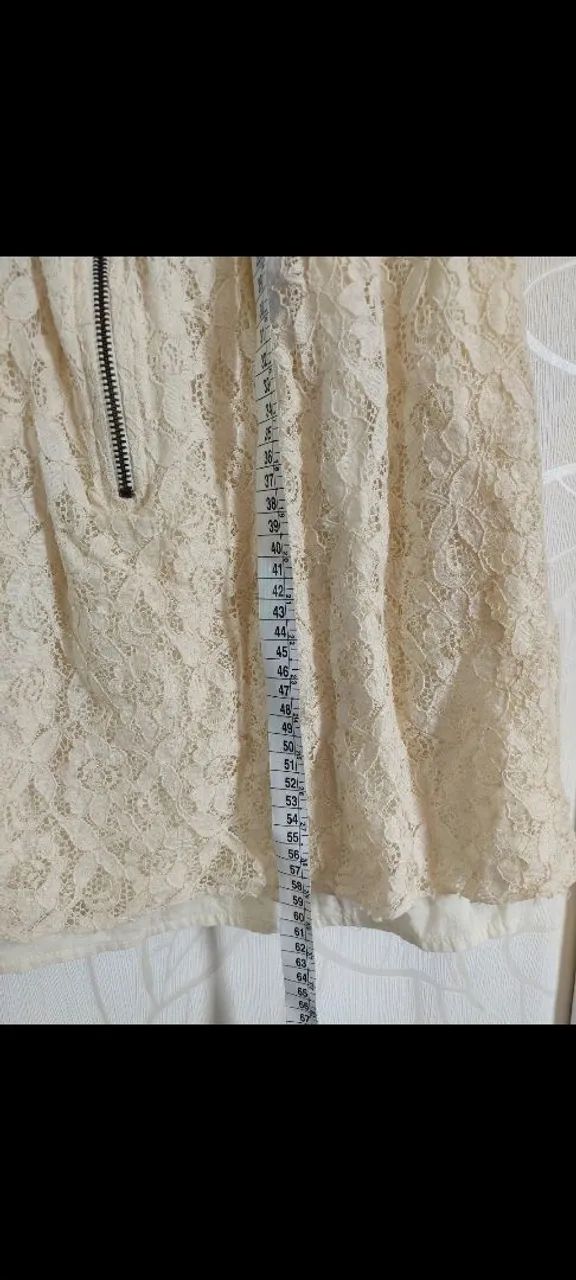 Vestido creme de renda da Cantão  - Foto 4
