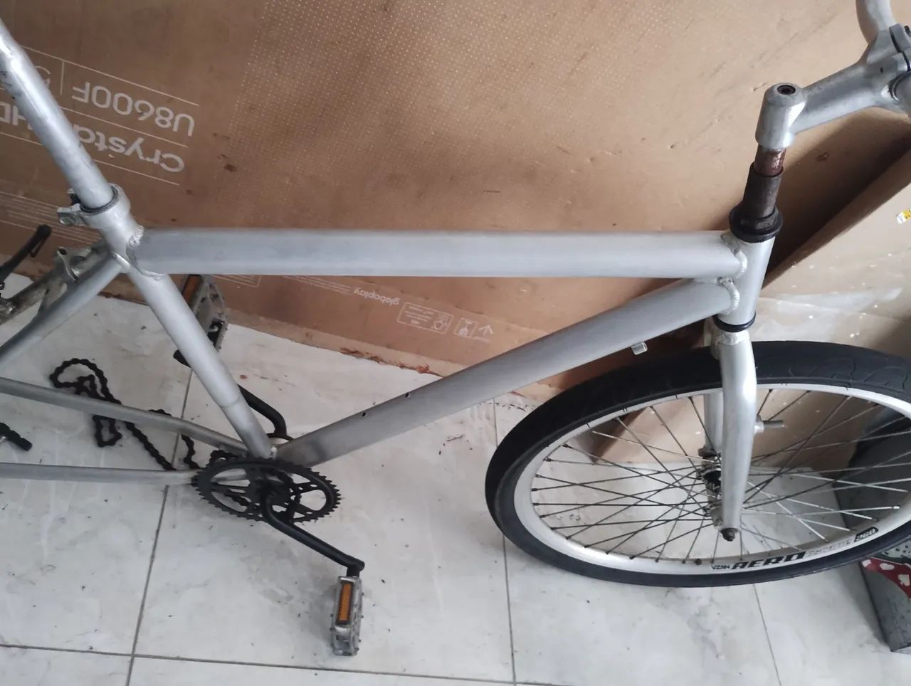 Quadro de bicicleta em alumínio 