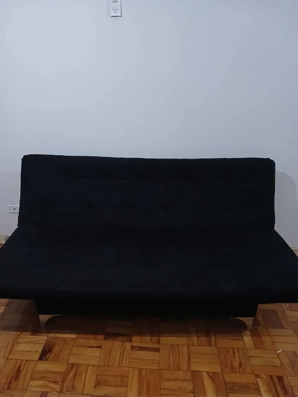 Sofá Cama Preto - 3 Lugares - Foto 3