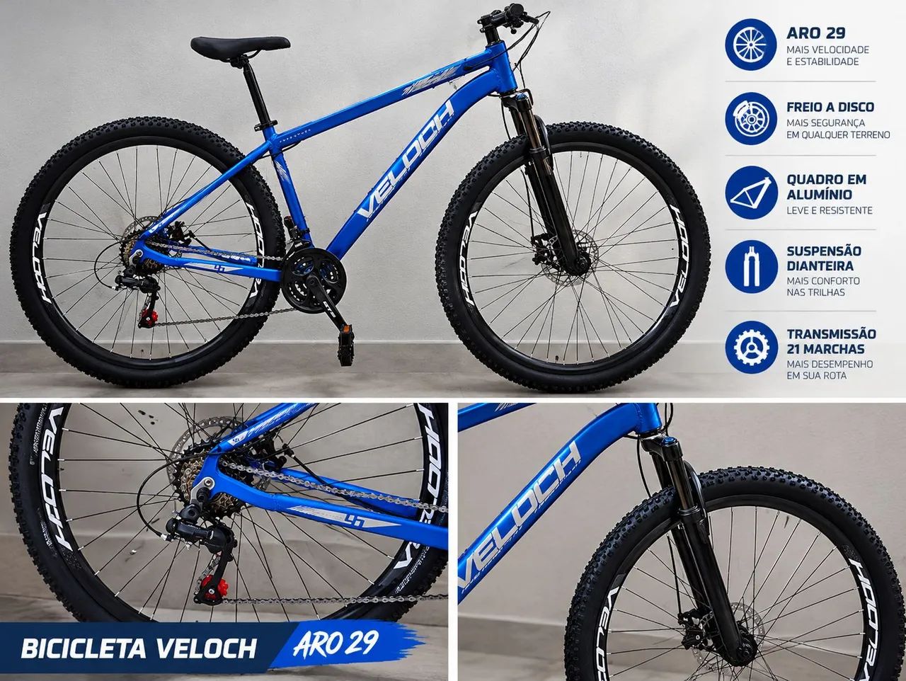 BICICLETA VELOOH ARO 29 - NOVA, ZERO KM!