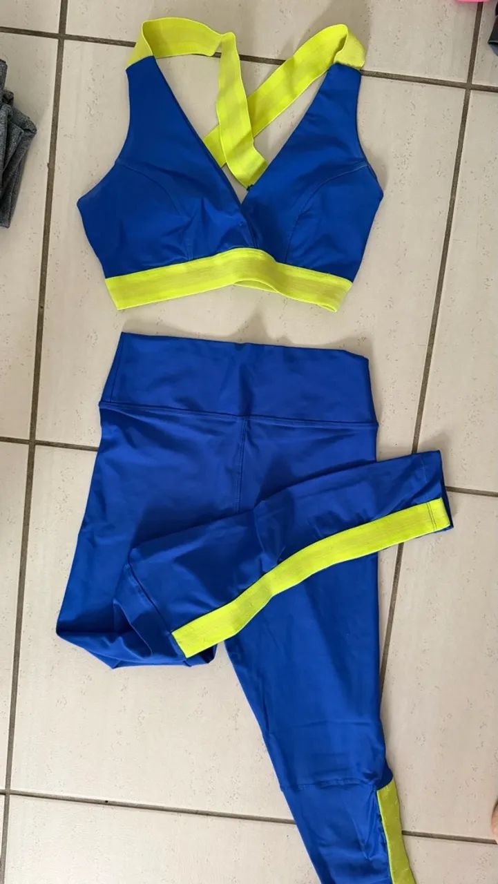 Roupa de malhar/treinar academia conjunto - Foto 2