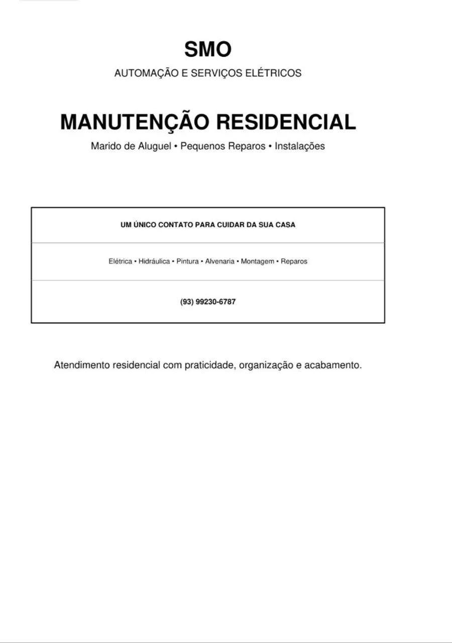 Pequenos serviços (Marido de Aluguel)
