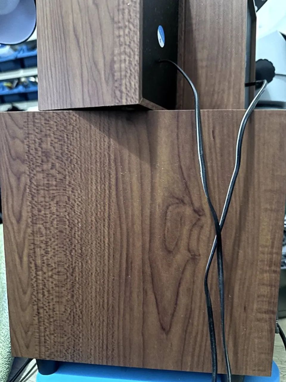 Caixa de Som 2.1 Speaker Wood Bluetooth / USB / SD / Auxiliar - Acabamento em Madeira - Foto 5