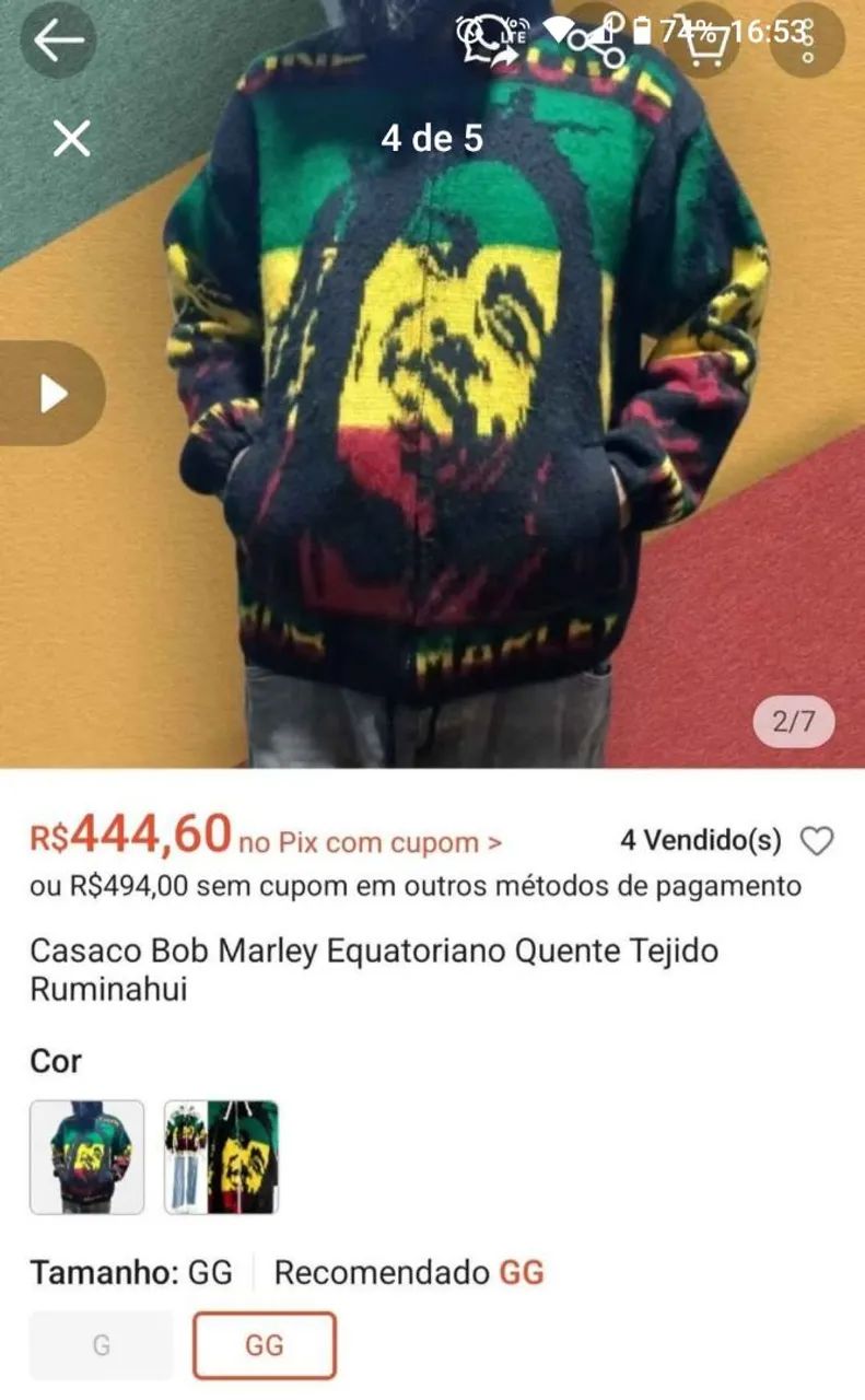 Blusão de lã equatoriano - Foto 4