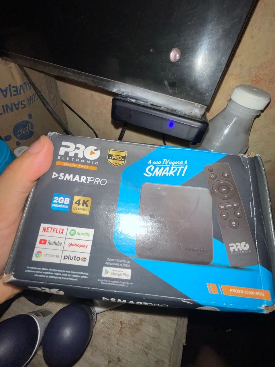 SMART BOX TV 4K HD PARA USAR A INTERNET E ETC - Foto 2